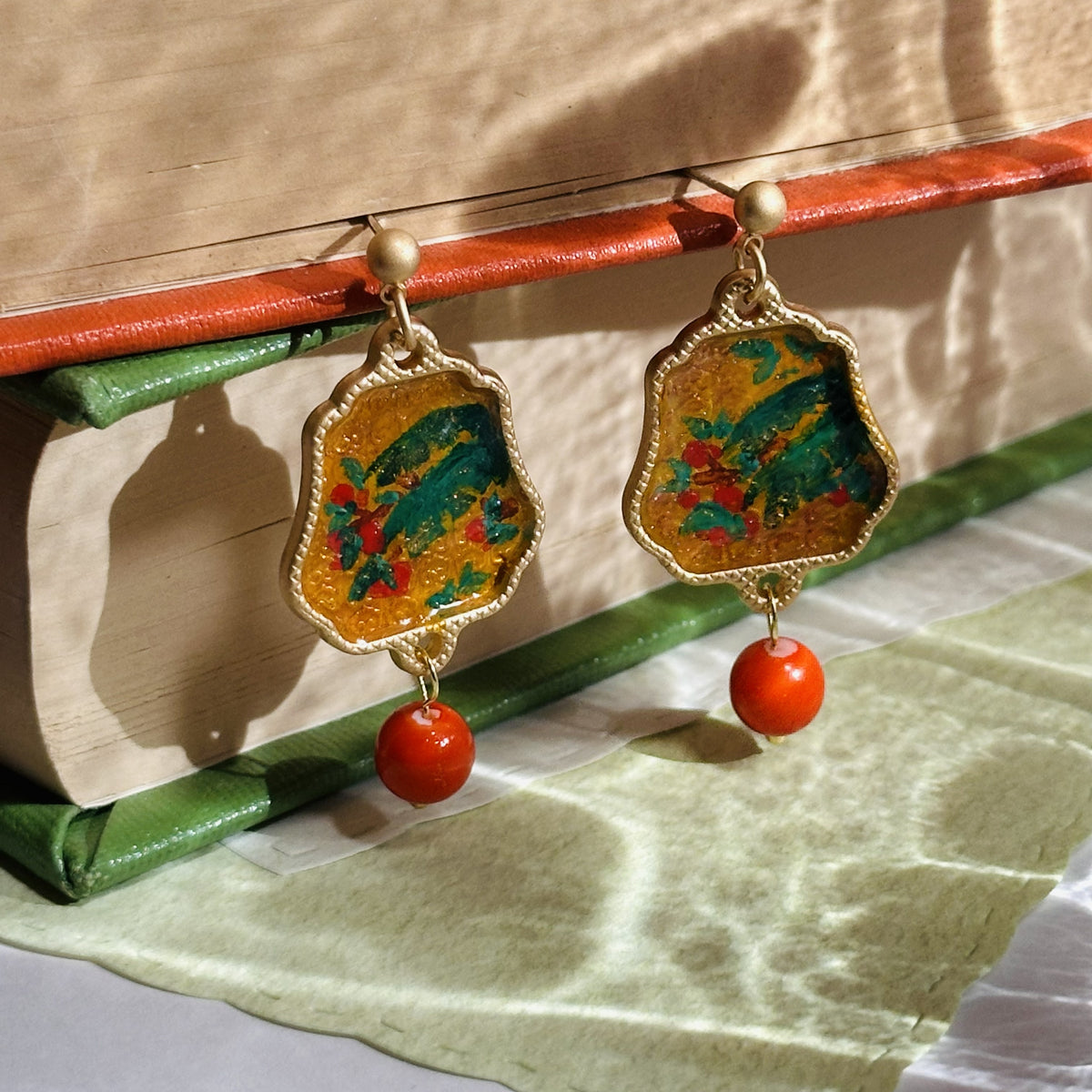 Golden Garden Earring