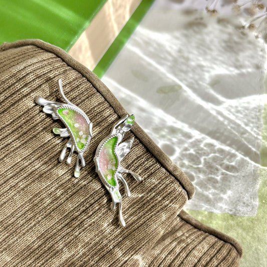 Elfin Wing Earring （Pinky Green）